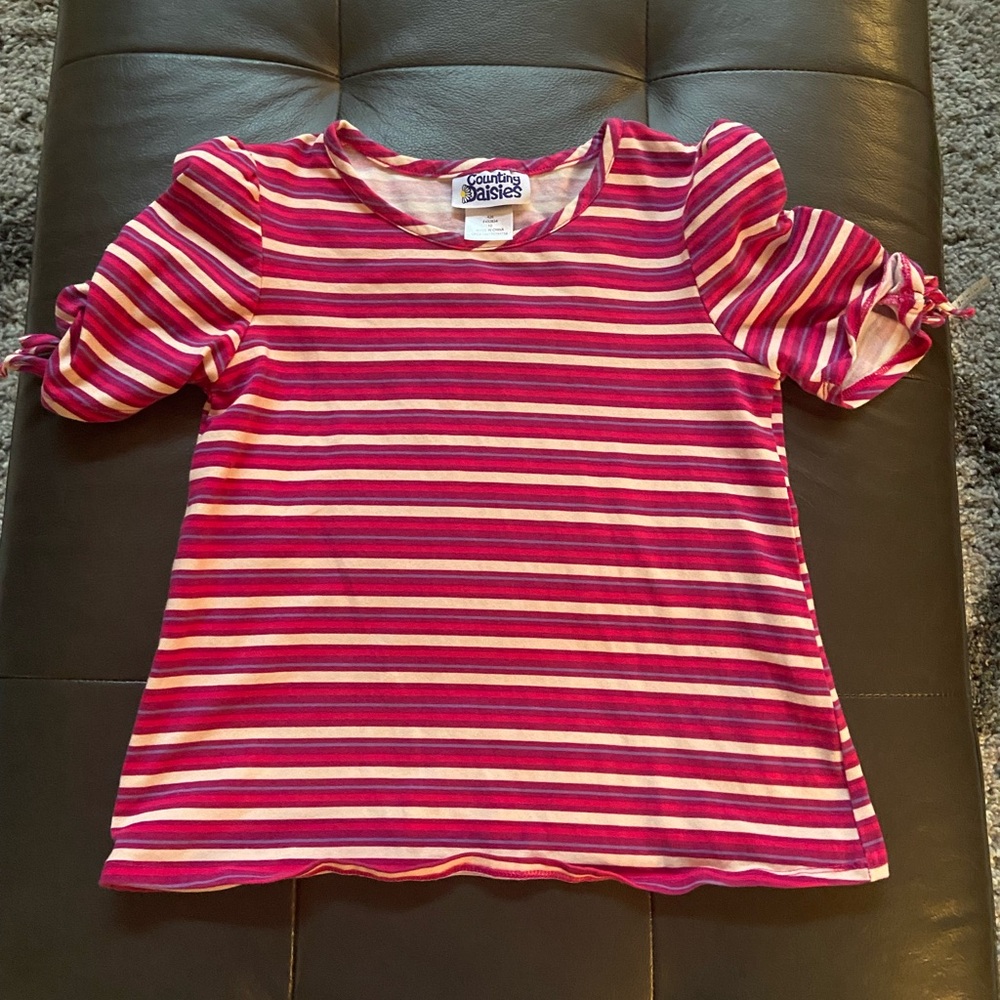 Counting Daisies top for girls size 10